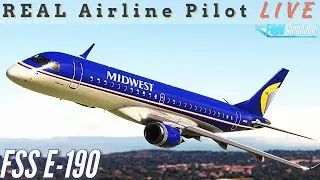 FSS E190 | KMKE-KDCA | Real E190 Pilot | iniBuilds KMKE | Friday Night Ops | 