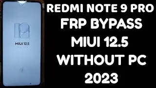 Xiaomi redmi note 9 pro frp bypass | redmi note 9 pro frp bypass miui 12.5 | stock roms