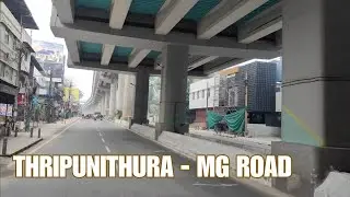 Kochi City Tour Part 6 -4K | Thripunithura to MG Road, Kochi | Cochin | Road Trip #youtubevideo