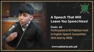 Daim Ali 1st Position in the English Speech Competition