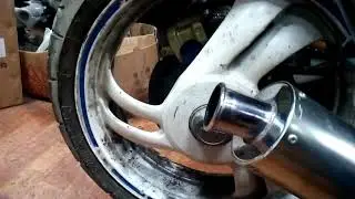 Прямоточный выхлоп Honda Bros 650