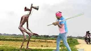 Siren head in village garden || short movie || vfx movie