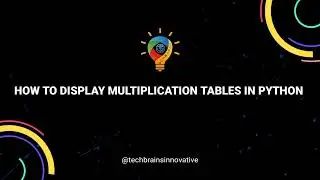 How to display multiplication table in python while giving the input digit?