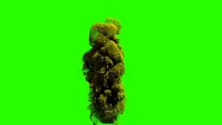 bomb dust smoke effect in green screen free stock footage