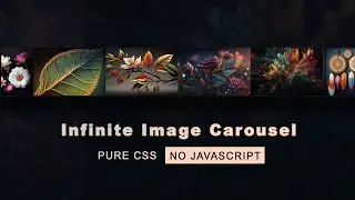 How to create an infinite carousel slider with html CSS | Pure CSS carousel slider