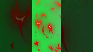 2D Fire Transition FX Green Screen | Hand-Drawn Flame Animation 