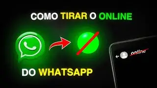 Como Tirar o Online do WHATSAPP | Tutorial FÁCIL e RÁPIDO
