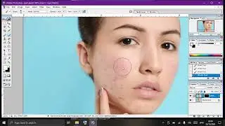 How to Smooth Skin and Remove Pimples in [Hindi] |(urdu) Photoshop 7.0 tutorial hindi 2023