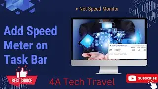 How to Show Internet Speed on Taskbar in Windows 10 #windows10 #netspeedmonitor #netspeed #minecraft