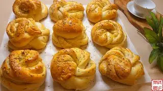 Homemade Garlic Butter Bread 自己做好吃又好看的蒜蓉面包 DIY