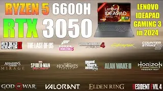 Ryzen 5 6600H RTX 3050 | 22 Games Tested in 2024 | Lenovo IdeaPad Gaming 3
