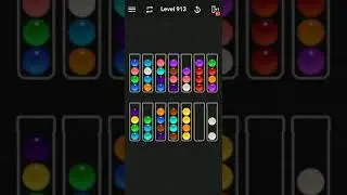 Ball Sort Color Water Puzzle Solution Level 913