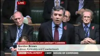 Gordon Brown returns to the Commons