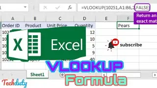 How to use the VLOOKUP function in Excel