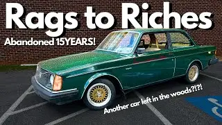 My Green Volvo 242- Will it Run?- Abandoned in the woods 15 years