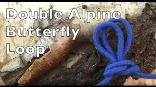 Double Alpine Butterfly Loop. Easy step by step instructions.