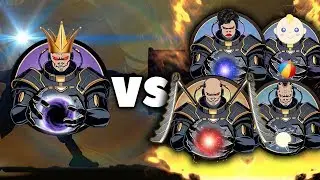 Shadow Fight 2 - Бой Супер Титан против Семья Титана