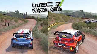 WRC 7 | Hyundai i20 Coupe WRC vs Citroen C3 WRC 2017 | Rally de Catalunya