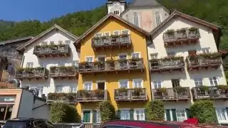 Hallstatt :car ride along Seestraße(Lake Rd)to Hallstatt Heritage hotel,Austria🇦🇹