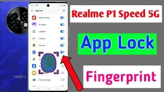 Realme p1 speed 5g me app me fingerprint lock kaise lagaye / app lock fingerprint setting realme me