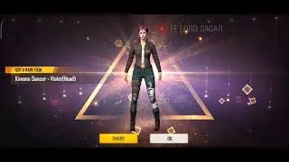 Kimono Dancer Violet Head Garena Free Fire 🔥