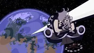 Джотаро разрезает Карса воротником 1 минуту