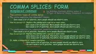 Comma Splices