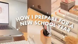 how i prepare for a new school year 📚 desk setup, productivity apps, & healthy habits