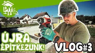Újra építkezünk! Indul a falazás! Vlog #3 (2K) | Green Cottage DIY