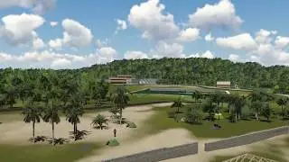 River and dam 3d design, Lumion