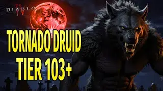 Diablo 4 Tier 103 Tornado Druid Pit Gameplay and Commentary