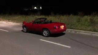 1990 MAZDA MX-5 Miata NA, 1.6l stock exhaust sound (slow gear changes, not me driving LOL)