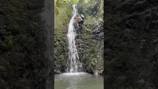 Maui waterfall climb, Matty P