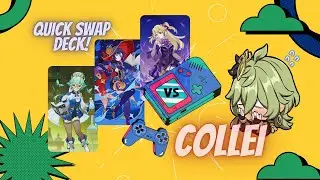 Mona Fischl Sucrose (Swirl Electro Charge) Quick Swap Deck vs COLLEI - Genshin Impact TCG