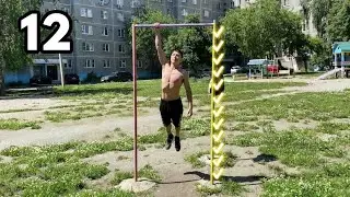 12 one arm pull ups in one set. One arm explosive pull ups. One arm muscle up