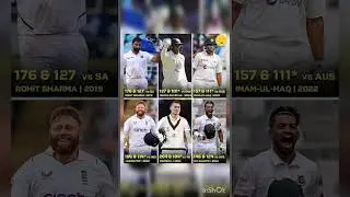 Cricketer Who Have Scored Centuries in both Innings of Test Cricket #rohitsharma #usmankhwaja