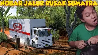 Hino Lohan Ganteng Kesusahan Lewat Jalur Sumatra ini!