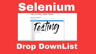 Selenium (java)Drop down list testing || Using Select by value || jdk 1.8