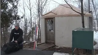 906 Outdoors - Cross Country Ski Trip into the Porcupine Mountains for a night in a Yurt.