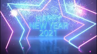 HAPPY NEW YEAR 2021  - New Year 2021 Countdown Colorful Background Video Free HD