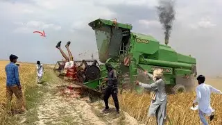 Combine Wheat Harvester Machine | Extreme Field Harvest & Grain Unloading Action Test | 4K HD