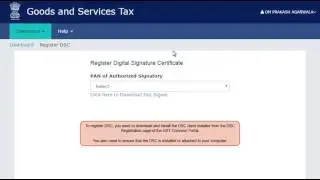 Gst   India dsc registration in GsT Tax AnD EASY Registration