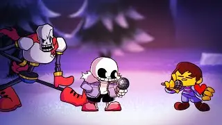 Double Kill FC but Frisk, Sans and Papyrus Sings It | FNF VS Impostor V4