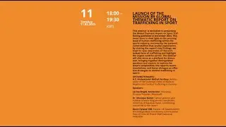 LAUNCH OF THE MISSION 89 GLOBAL THEMATIC REPORT ON TRAFFICKING IN SPORT