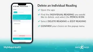How To Delete an Individual Reading from the MyMojoHealth App