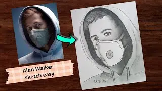 How to draw Alan Walker - step by step Pencil Sketch for beginners | Drawing Tutorial