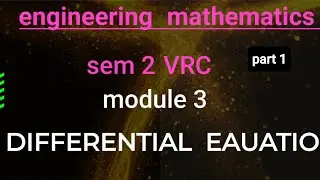 engineering maths sem 2 vrc module 3@maths@veenas@r