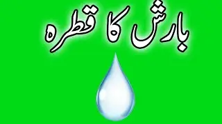 Water Drop Animation in Green Screen| Rain Drop Animation