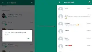 GB WhatsApp Message Forward Limit Up to 250 People Once