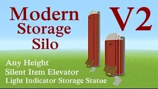 Minecraft Tutorial : Modern Storage Silo System V2